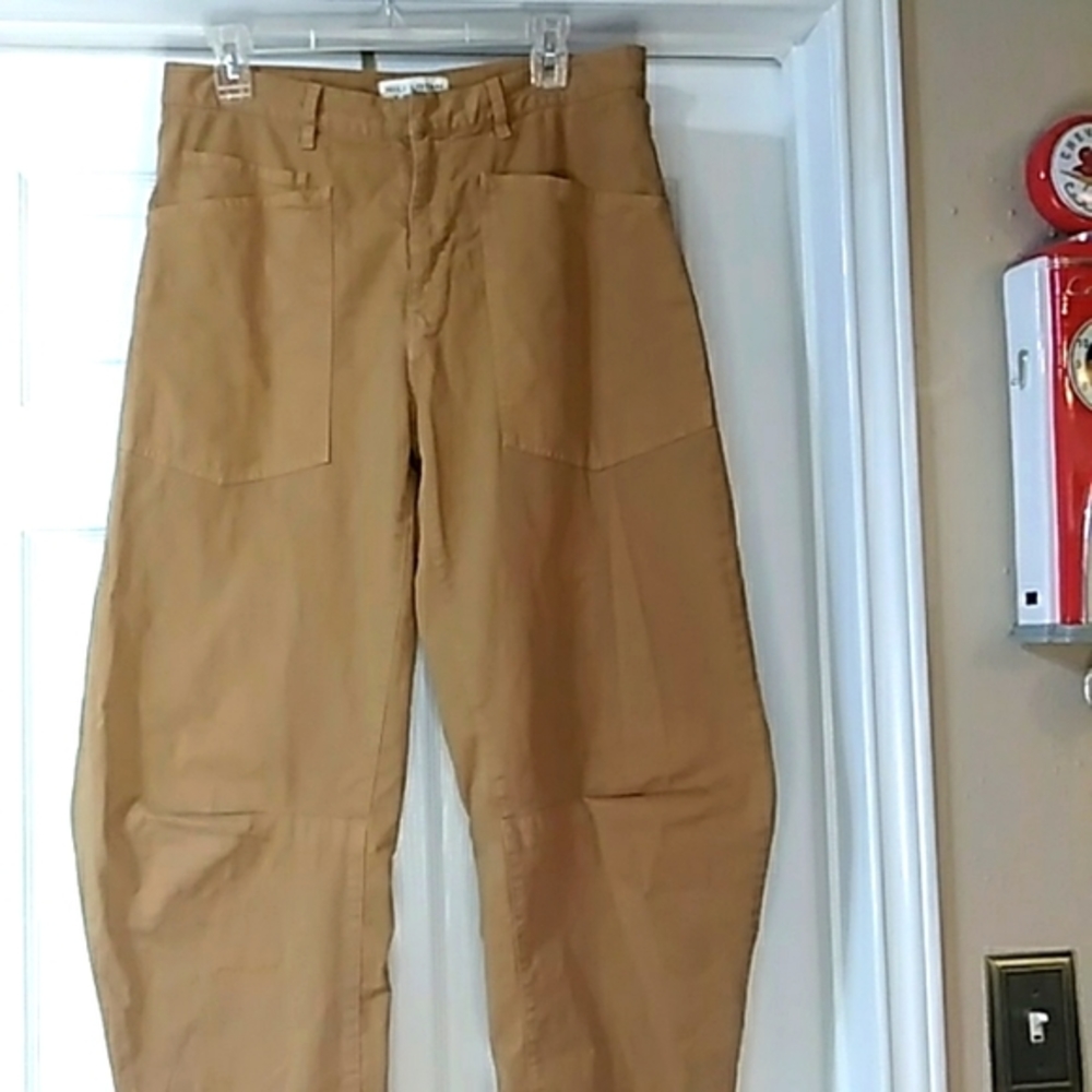 Nili Lotan Shon pant size 4 Bark-dark tan camel